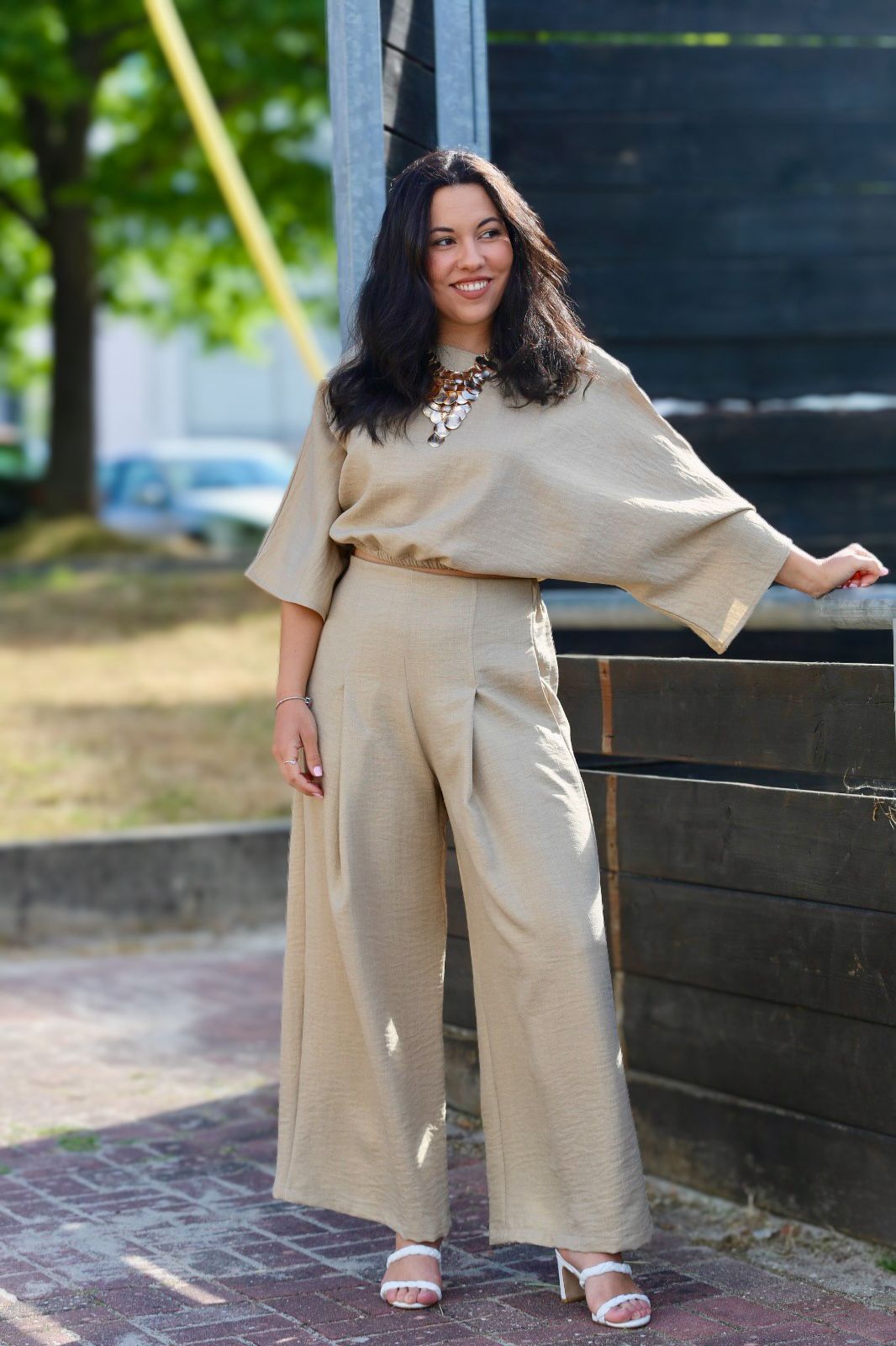 Conjunto Bege Elegante