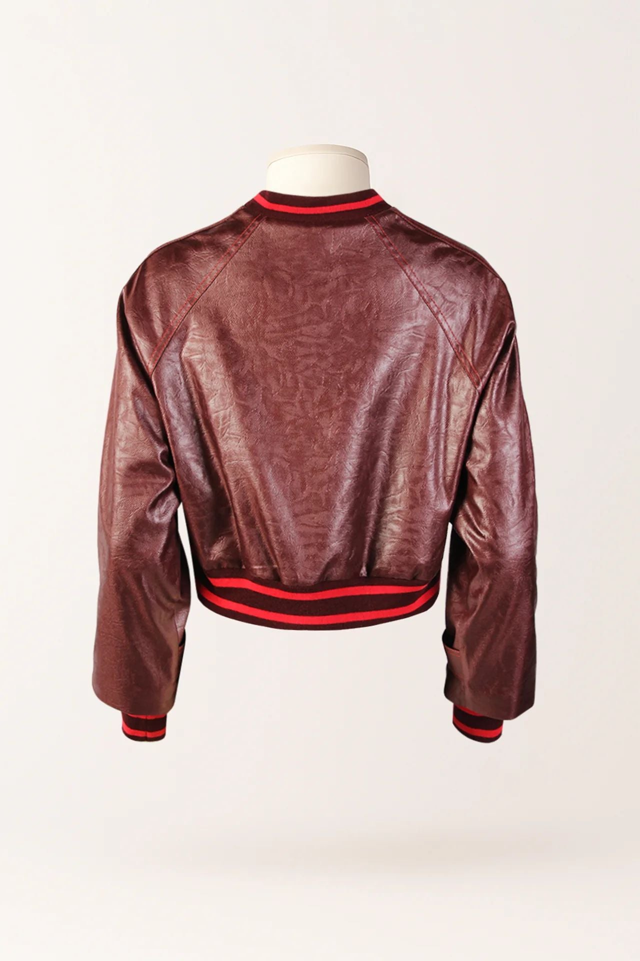 Casaco Bomber com Punhos Contrastantes