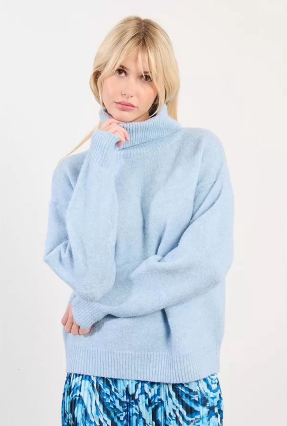 Camisola de gola alta oversized