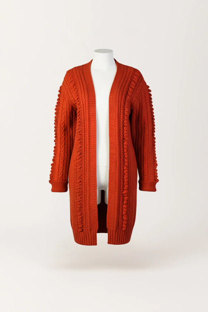 Cardigan Longo em Tricot