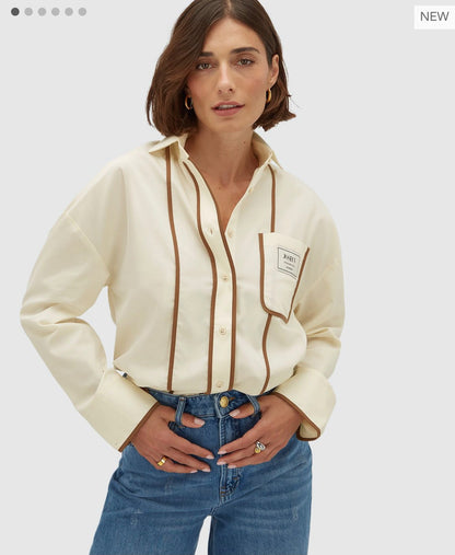 Blusa oversized - branco nuvem