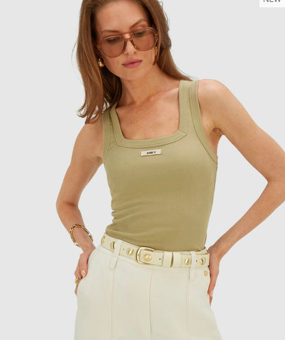 Cinto JV-AMINA com tachas - branco creme