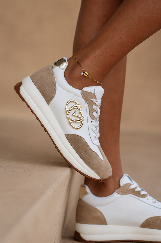 Ténis Love Moschino Branco & Bege