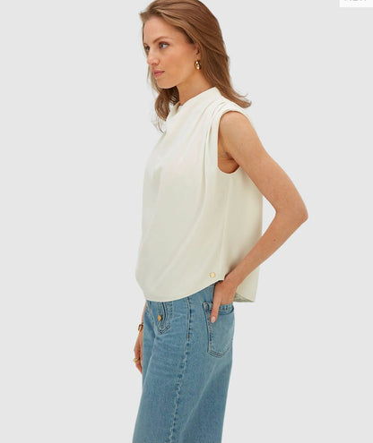 Blusa folgada JV-KIANA - branco-creme
