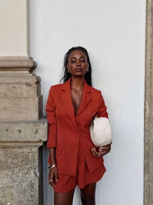 Blazer Alfaiataria Colcci Terracota