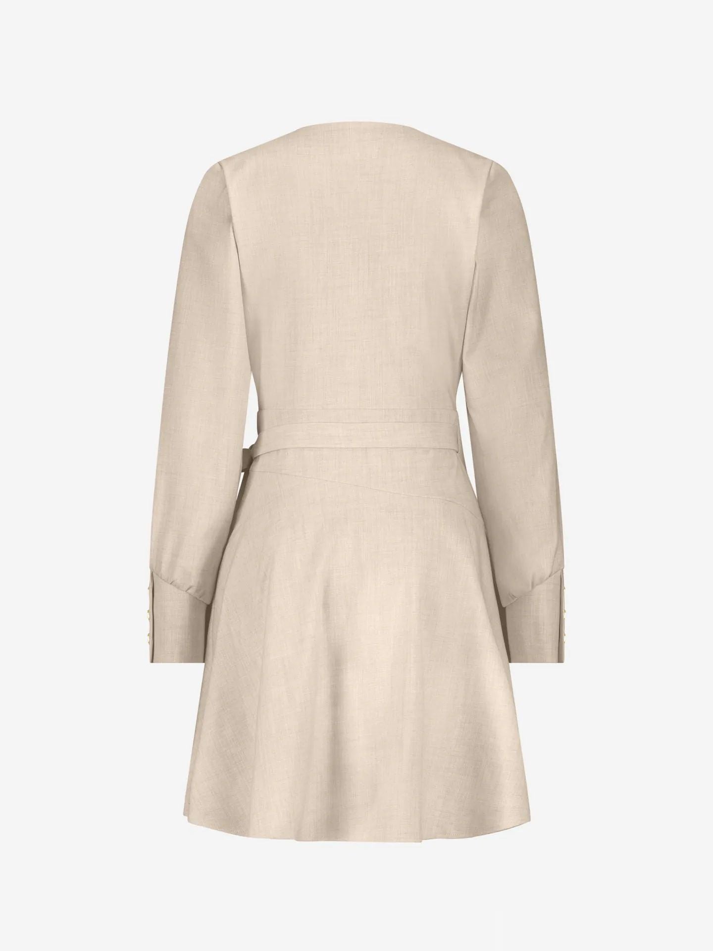 Vestido envelope mescla com detalhe dos botões