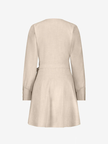 Vestido envelope mescla com detalhe dos botões