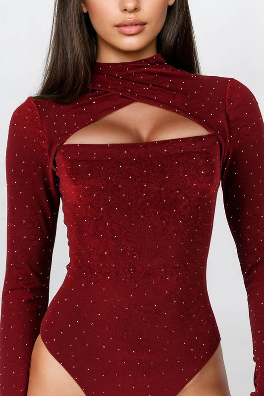 Body Aveludado com Microbrilhos