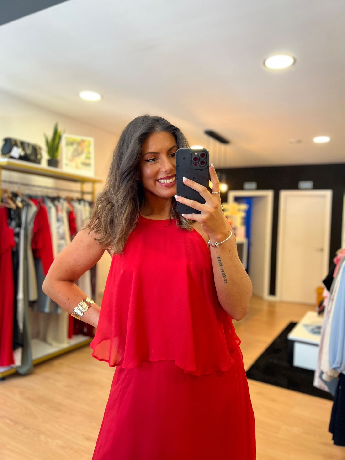 Vestido Vermelho Midi