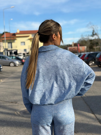 Casaco Bomber em Renda