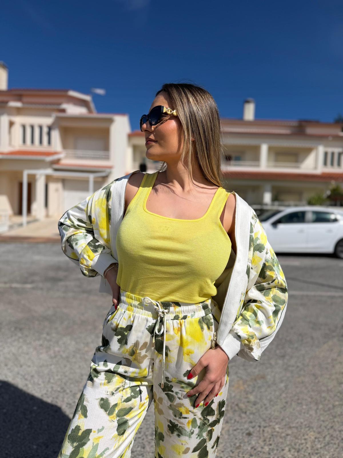 Conjunto Floral Premium com Bomber Reversível