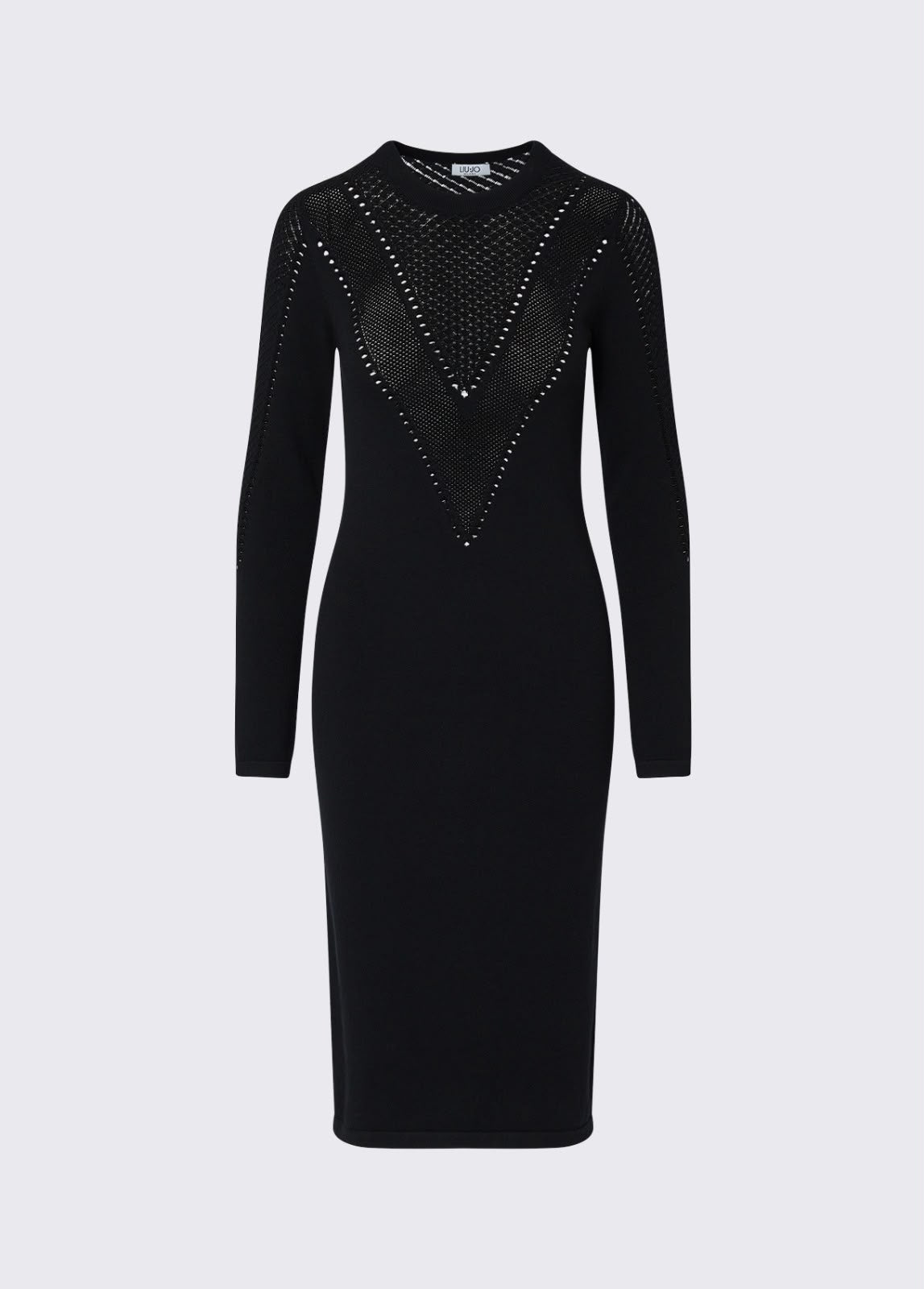 Vestido midi preto Liu Jo