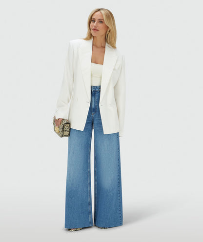 Blazer justo MALENA - Branco/Creme