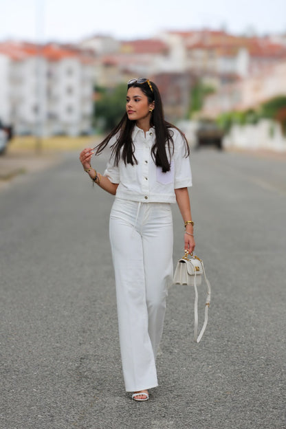 Conjunto Colete & Calça Branco
