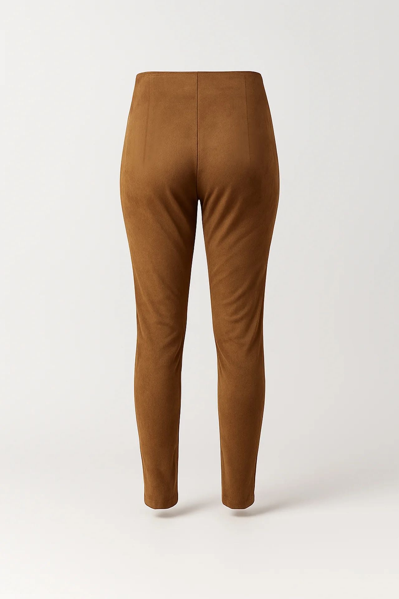 Leggings em efeito camurça