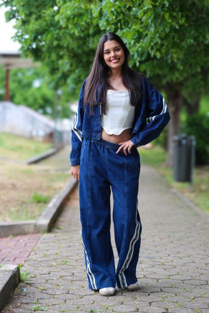 Conjunto de ganga com calça e casaco