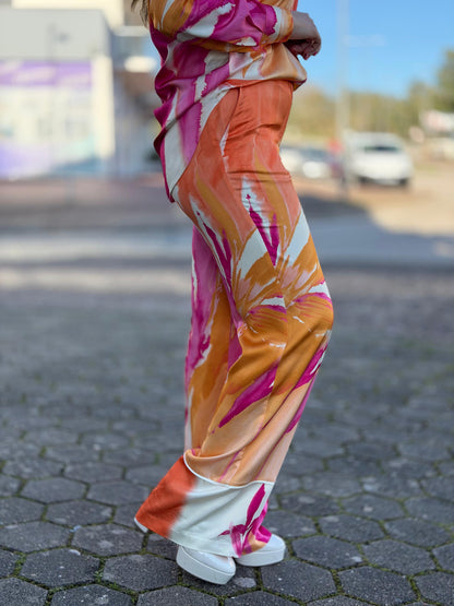 Calça fluída estampada