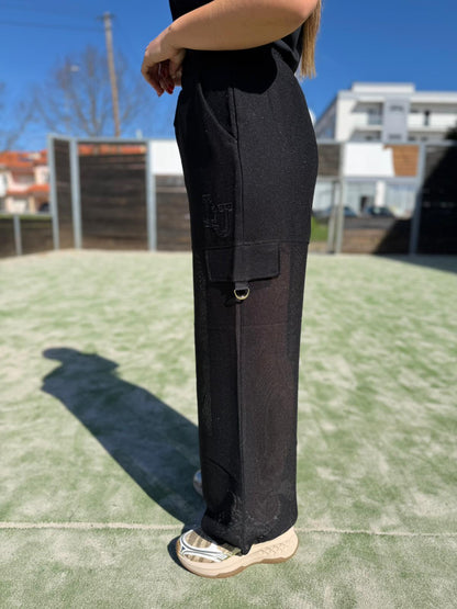 Conjunto Liu Jo – Top & Calça Wide Leg Preto