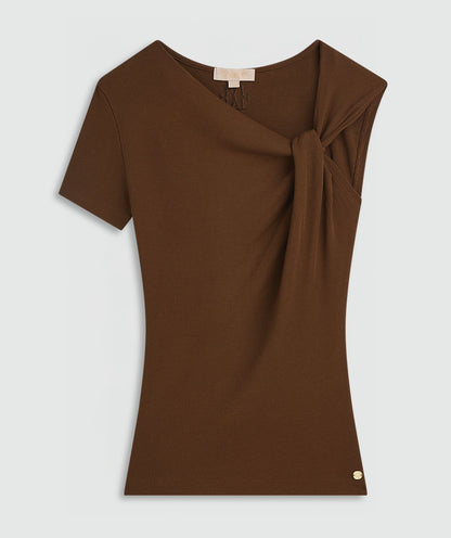 Top super ajustado - marrom