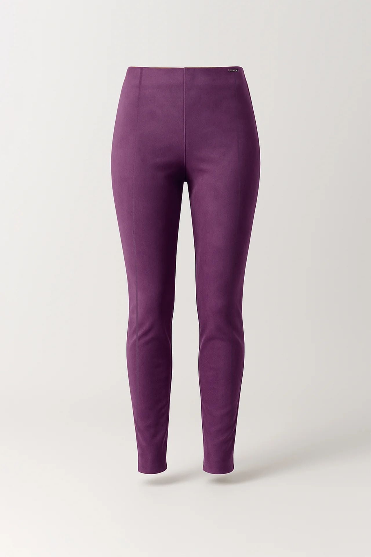 Leggings em efeito camurça