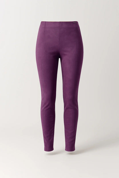 Leggings em efeito camurça