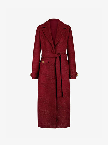 Casaco Vinho com fio de glitter