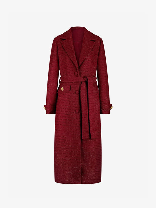 Casaco Vinho com fio de glitter