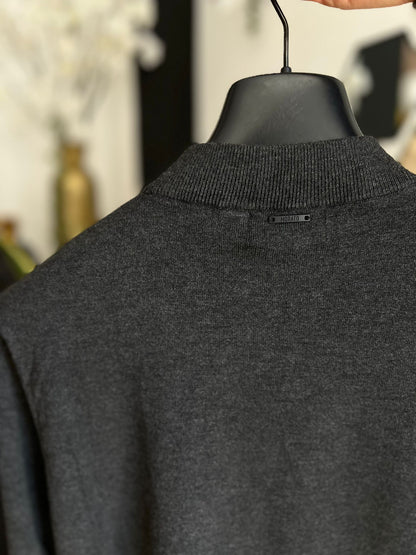 Camisola Gola Subida – Cinza Escuro – Antony Morato