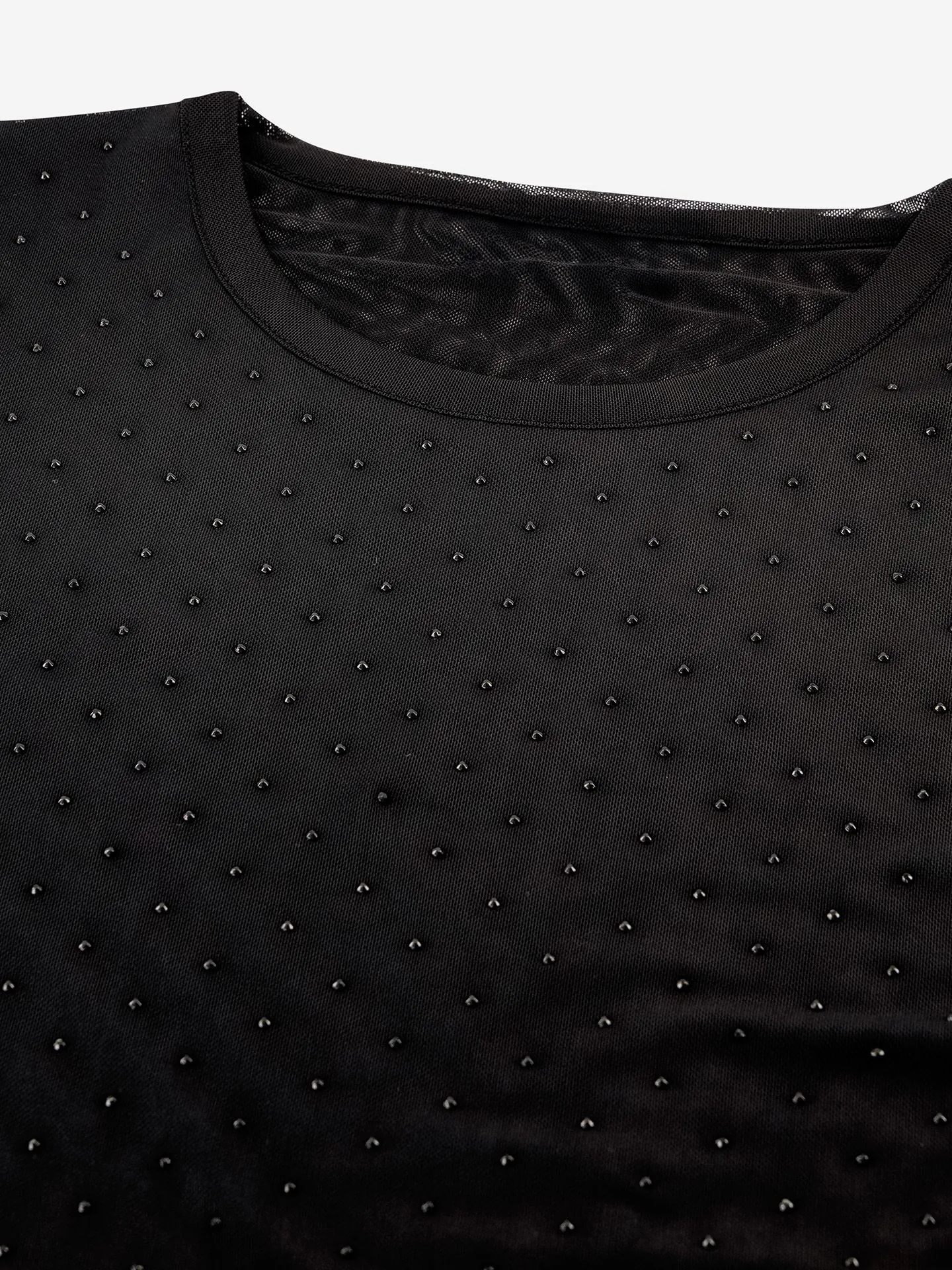 Camisola de malha com tachas