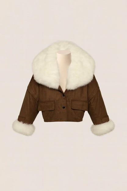Casaco em Camurça com Pêlo