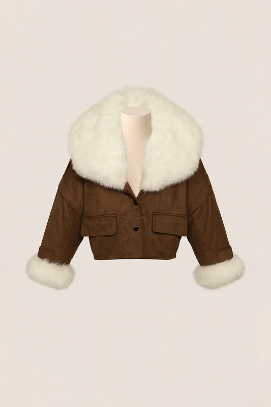 Casaco em Camurça com Pêlo