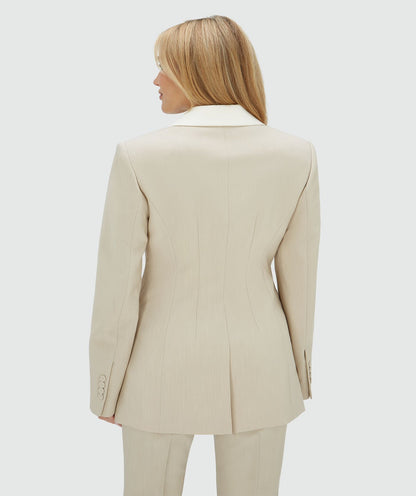 Blazer NILA ajustado - mescla cru
