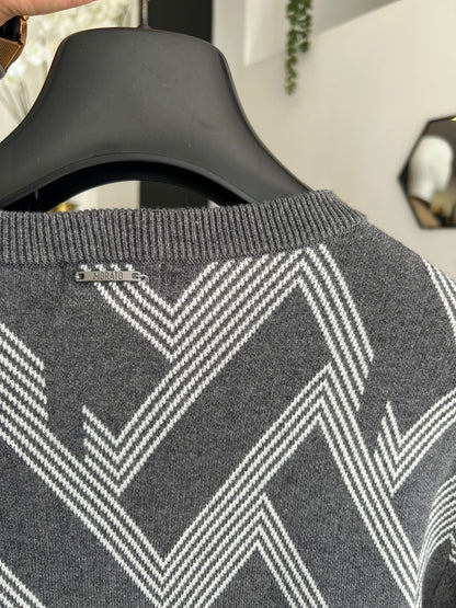 Camisola Antony Morato – Geometric Knit (Cinzento)