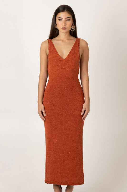 Vestido midi de malha SH x GM