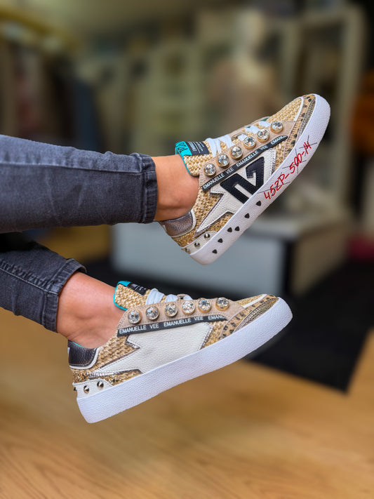 Ténis Emanuelle Vee – Dourado Premium