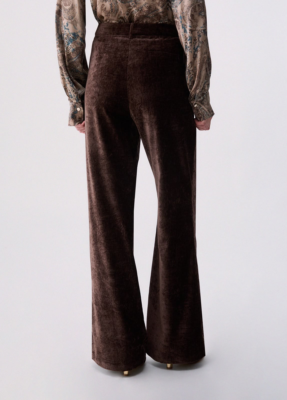 Calça de Veludo Castanho Chocolate LIU JO