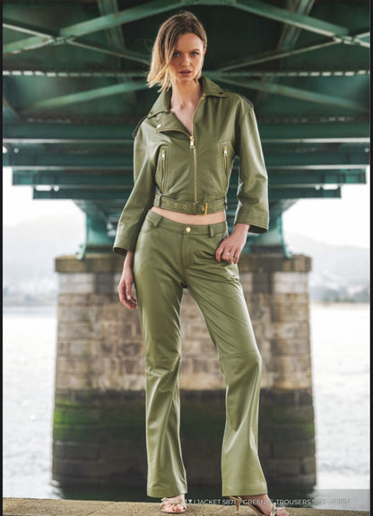 Casaco Locoluxo em Pele Verde