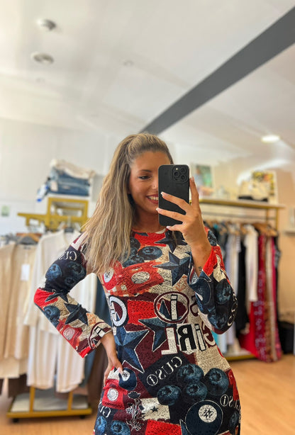 Vestido Midi Estampado