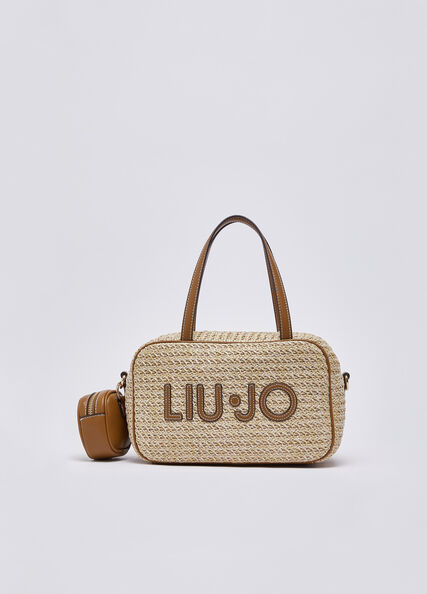 Bolsa de boliche média com detalhes em renda