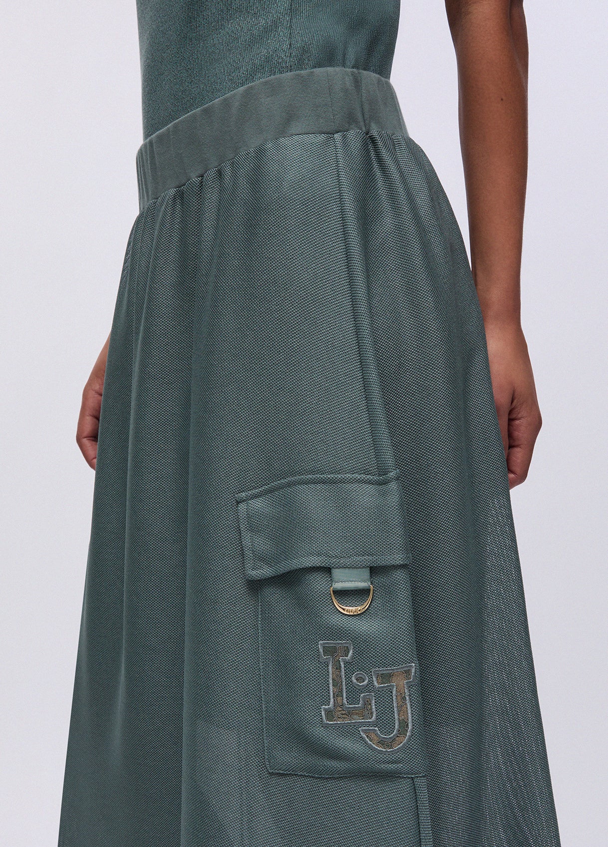 Saia Midi Verde Militar