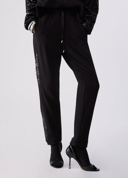 Calça LIU JO com faixa lateral de lantejoulas