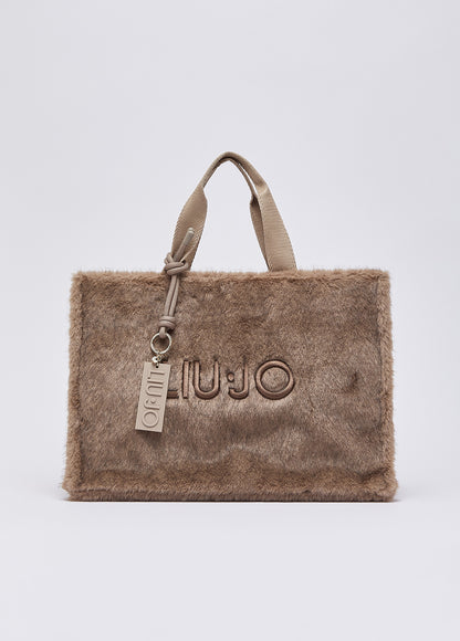 Mala LIU JO em efeito pelo taupe