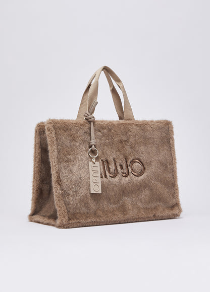 Mala LIU JO em efeito pelo taupe