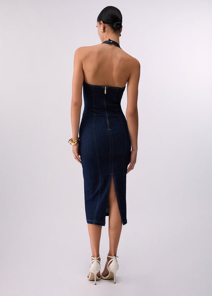 Vestido midi jeans