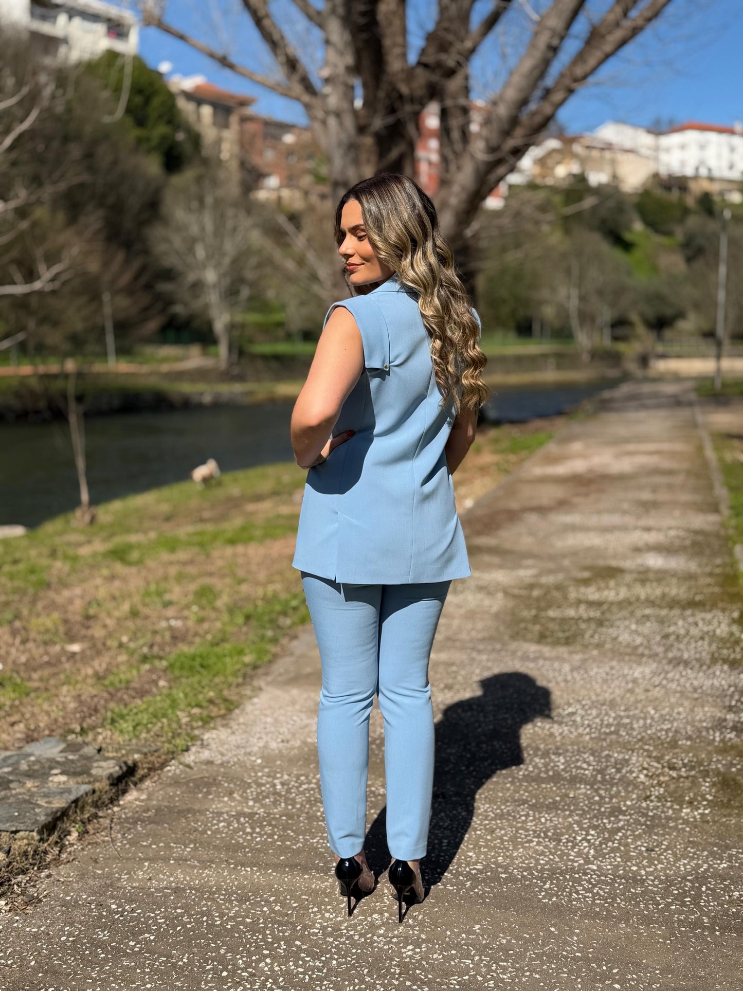 Colete Alfaiataria Sem Mangas