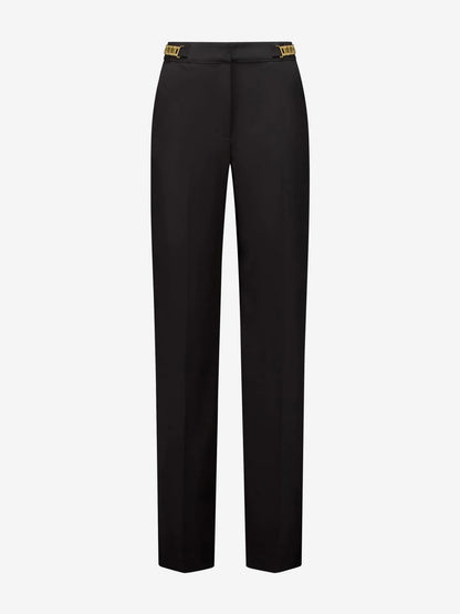 Calça com detalhe de corrente
