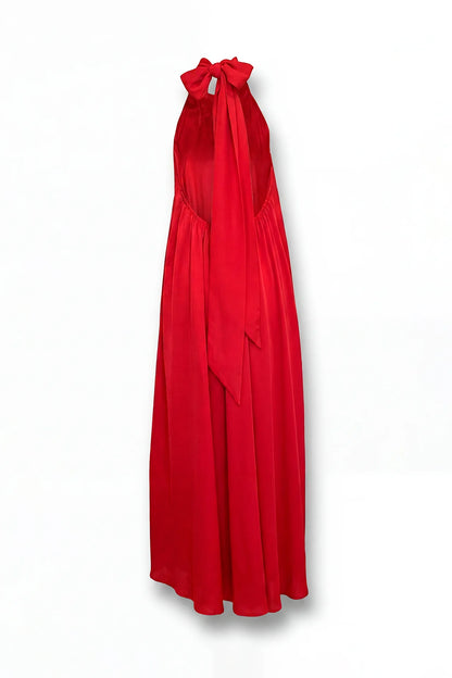 Vestido Halter Acetinado