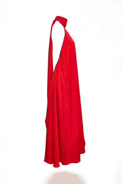 Vestido Halter Acetinado