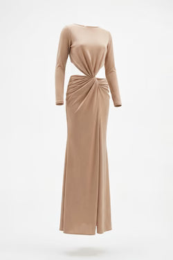 Vestido Longo com Brilho Subtil