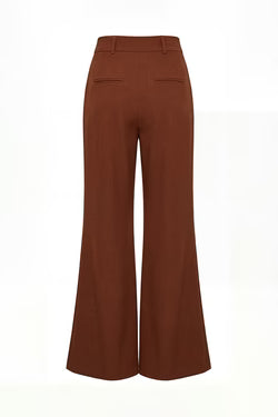 Calças Wide Leg Pregas